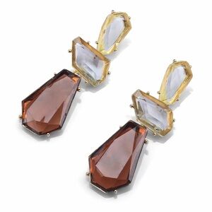 New! Zara Gemstone Drop Earrings (1081) NWOT